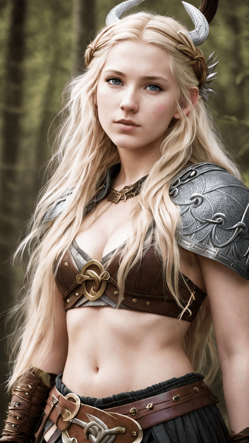 Rule Girls Ai Generated Astrid Hofferson Barbarian Blonde Hair