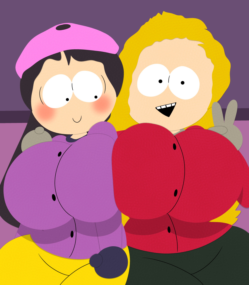 Rule 34 - 2girls 3barts Aged Up Bebe Stevens Big Breasts Black Hair Blonde  Hair Blush Comedy Central Female Female Only Huge Breasts Only Female Peace  Sign South Park Style Imitation Wendy