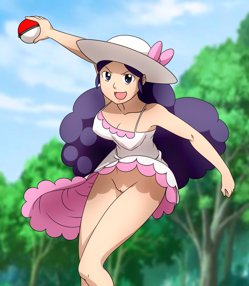 Rule 34 – 1girls alternate version available dress dress up female female only hat lady (pokemon) lady (pokemon dppt) light-skinned female light skin misaeldm naked npc trainer pokemon purple hair pussy variant | 6586625