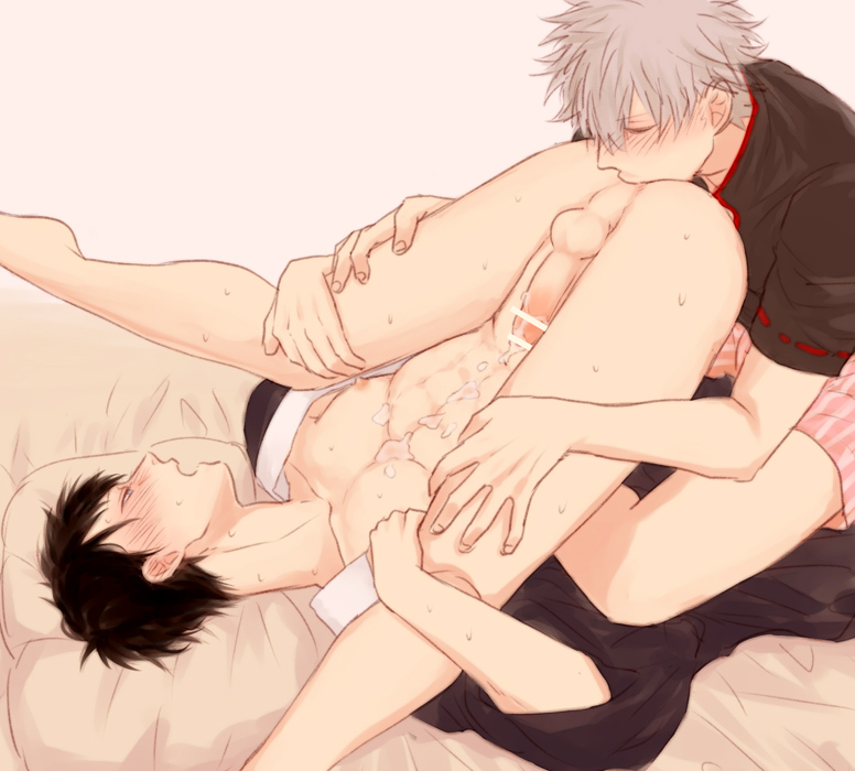 Rule 34 – 2boys anilingus ass up bar censor black hair blush cum cum on body cum on self erection gay gintama gintoki sakata hijikata toshiro kimono male male only mame (pixiv) no underwear on back on bed open clothes open kimono oral penis rimming sweat yaoi | 6797261