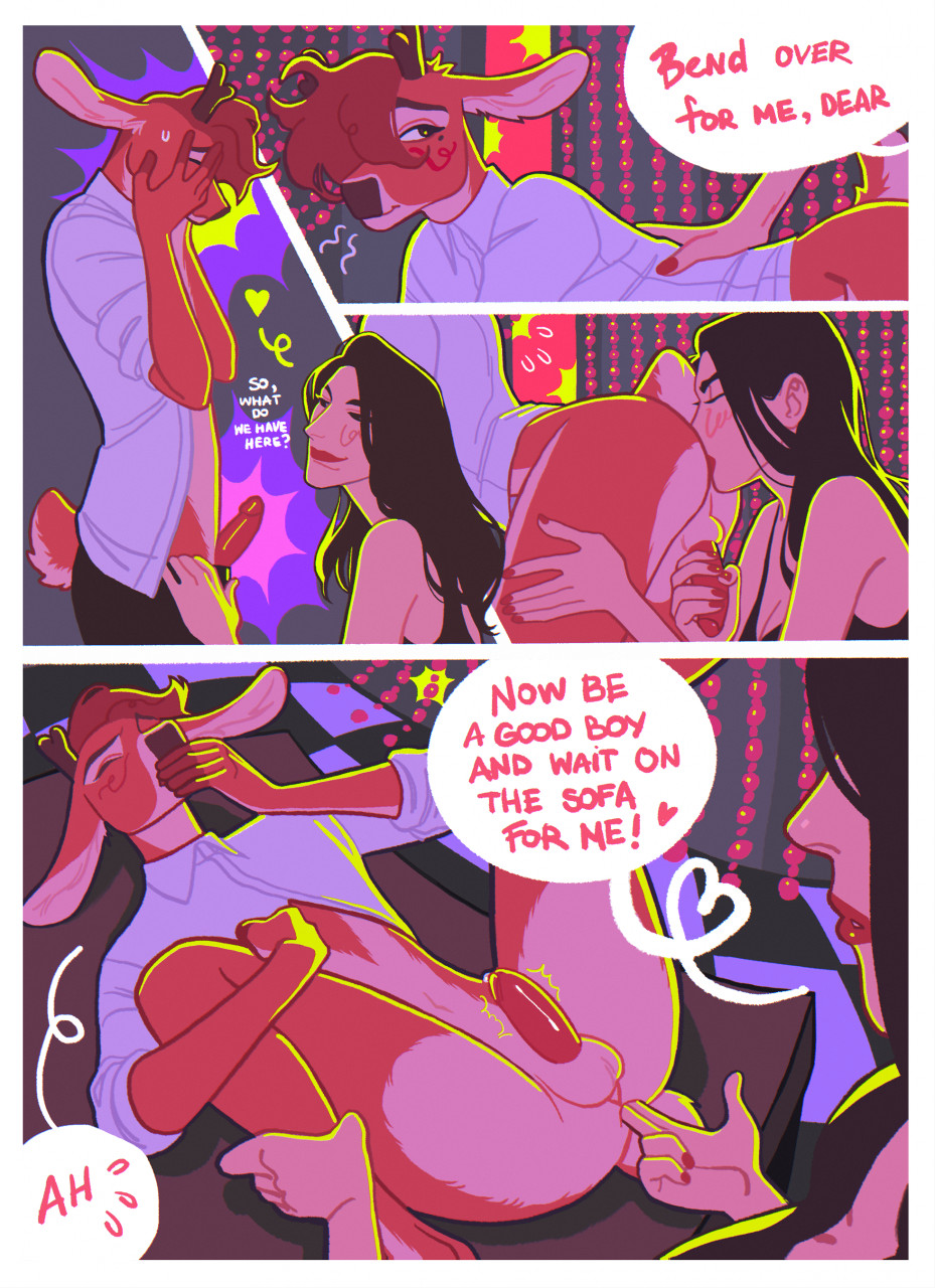 Rule 34 – anal anal fingering anal sex anthro anus ass balls bent over black nose blush bottomless bottomless male bottomwear brown body brown eyes brown fur brown hair button (fastener) cervid closed eyes clothed clothing comic command cute expression cute eyes dominant dominant female dominant human dominatrix dominatrix duo erection felix (velvetlamb) female female fingering male female penetrating female penetrating male female rimming male fingering floor footwear fur furniture genitals girly hair hand on face hand on mouth handjob heart hi res horn human human on anthro humiliation inside interspecies leg grab lipstick long ears long hair looking pleasured luckywhore (velvetlamb) makeup male male/female male penetrated mammal moan on table open clothing open shirt open topwear oral pants penetration penile penis prostate stimulation raised leg rimming rolled up sleeves rusty trombone sex shirt shoes shy sitting small balls small penis spread legs spreading standing submissive submissive male table tank top text tile tile floor tongue tongue out topwear underwear undressing | 6776696