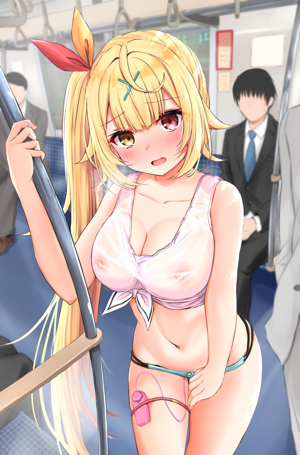 Rule 34 – 1girls areolae bangs blonde hair blush breasts cleavage clothed masturbation clothing densha discreet vibrator egg vibrator embarrassed ex idol exhibitionism female female focus hair ribbon heterochromia hidden hidden vibrator highres hoshikawa sara large breasts long hair looking at viewer masturbation nijisanji nipples nipples visible through clothing pink eyes pink vibrator ponytail public masturbation public vibrator red eyes see-through see-through clothing short shorts side ponytail solo focus tank top top topwear train train interior unknowing bystander very long hair vibrator vibrator in pussy vibrator under clothes vibrator under panties virtual youtuber white tank top white top white topwear yellow eyes | 4689518