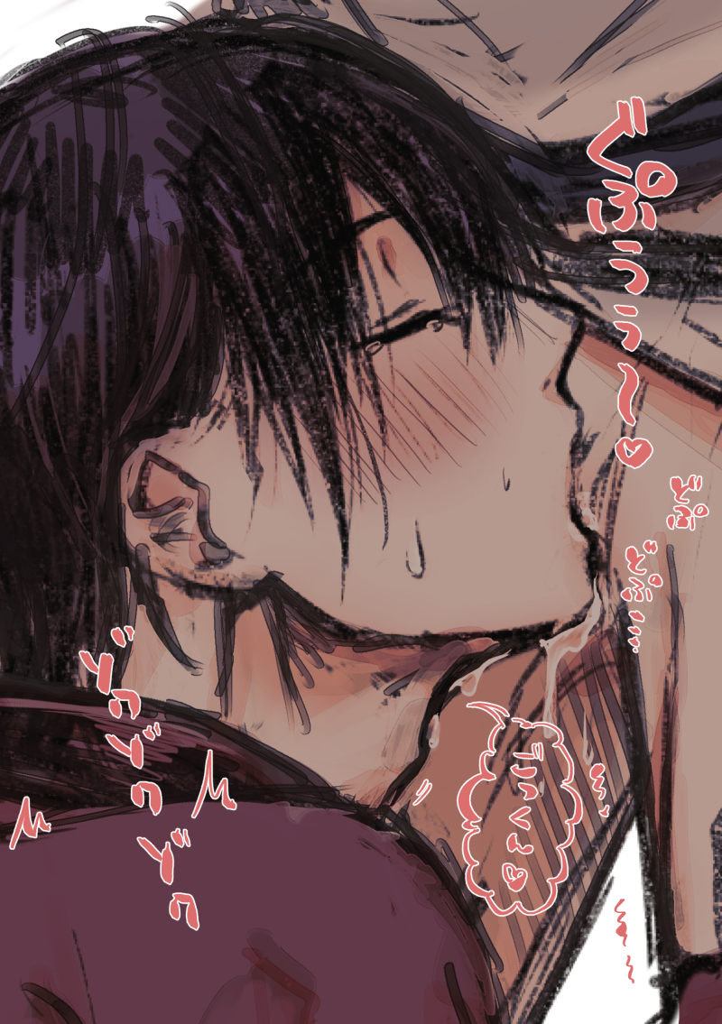 Rule 34 – 2boys blowjob blush close-up closed eyes colored sketch cum drip dark hair deepthroat drooling fellatio gay gintama gintoki sakata male male only oral solo focus sweat takasugi shinsuke toriuchi yaoi | 6795048