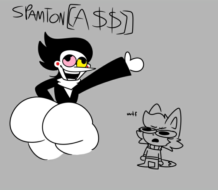 Rule 34 – ass back view big ass big butt bottomless crazyassfox22 deltarune deltarune chapter 2 femboy male/male meme shitpost simple background simple coloring spamton spamton g spamton tagme text wtf | 6785826