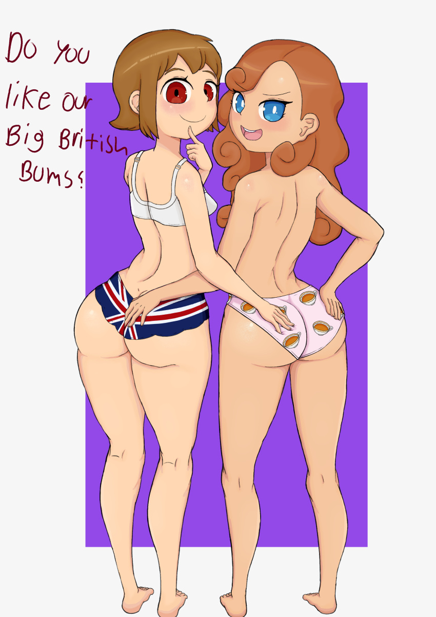 Rule 34 – 2girls ass ass grab auburn hair barefoot blue eyes blush breasts british flag brown hair clothing curly hair feet female finger to chin food themed clothes groping high resolution huge ass katrielle layton large ass layton’s mystery journey layton’s mystery journey: katriel to daifugou no inbou layton brothers: mystery room level 5 long hair lucy baker multiple girls no bra open mouth pantsu professor layton red eyes red hair short hair text trolltoll underwear very high resolution | 6881868