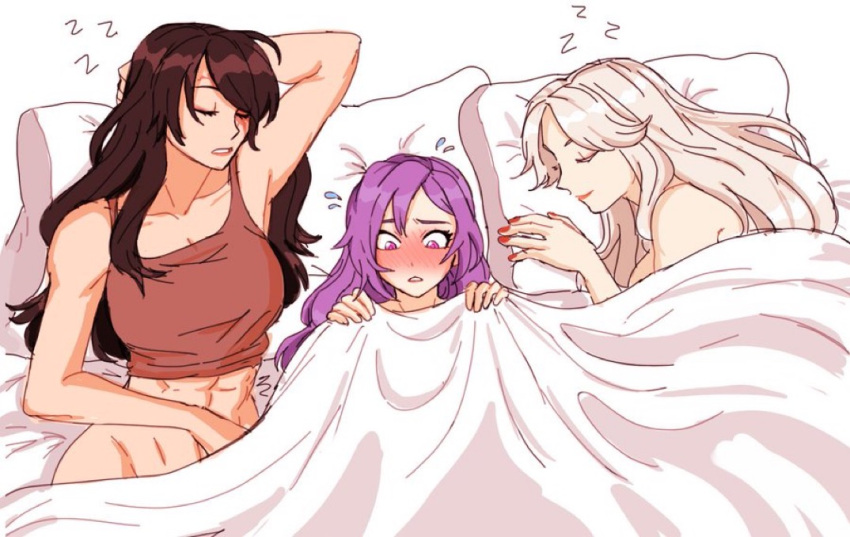 Rule 34 – 2021 3girls abs after sex after sex cuddling after threesome bed beidou (genshin impact) blush bottomless female brown hair cuddling dashydoodles embarrassed female female only fff fff threesome genshin impact human human only in bed keqing (genshin impact) morning after muscular muscular female ningguang (genshin impact) painted nails purple hair scar across eye silver hair sleeping sleeping nude threesome under sheets white background yuri | 6071793