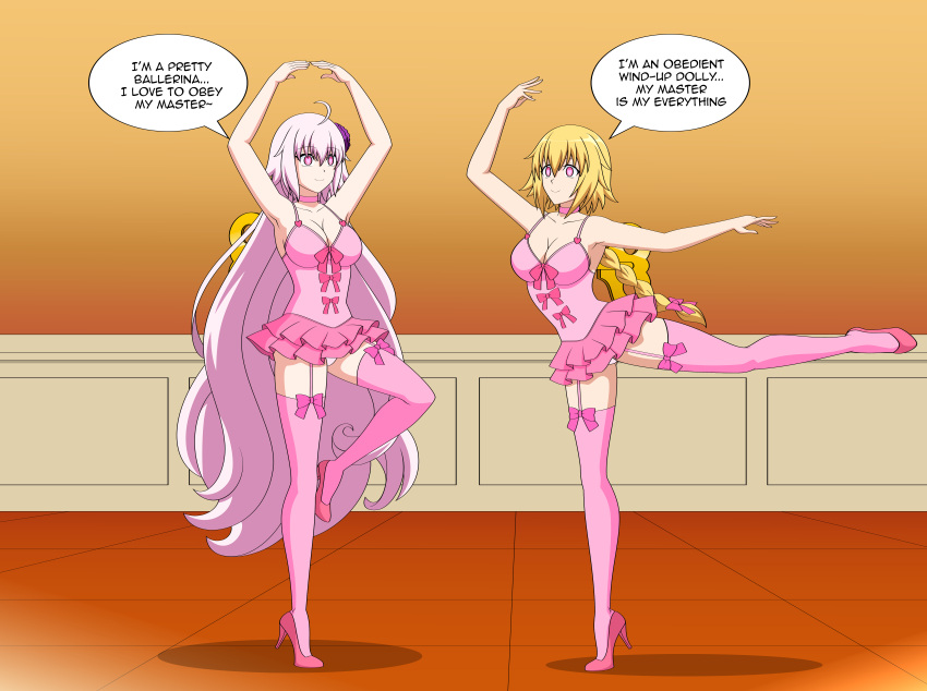 Rule 34 – ahoge ballerina blonde hair bow braid breasts dancing dollification fate (series) femsub happy trance heart heart-shaped pupils heart eyes high heels hypnosis jeanne alter jeanne d’arc (fate) jimryu large breasts love male pov maledom mind control multiple girls multiple subs pink eyes pov pov dom smile symbol in eyes very long hair white hair wind-up key | 6311636
