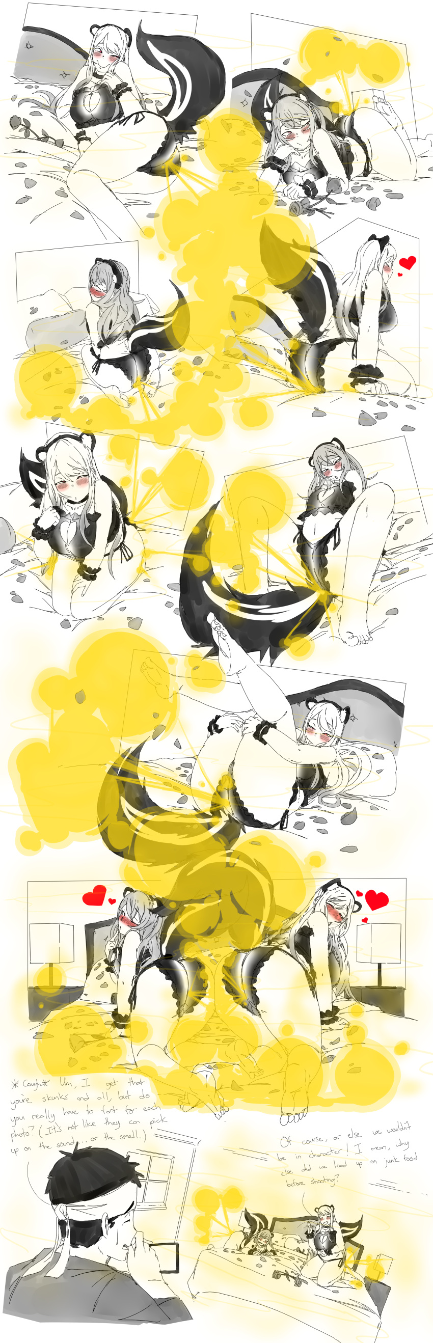 Rule 34 – 1boy 2girls all fours animal costume ass ass to ass ass up bed bent over bed big ass big breasts big butt blush cleavage closed eyes cosplay english text eyes rolling back fake animal ears fart fart cloud fart everywhere fart fetish farting female finger on lip flower flower in mouth gojou wakana hand on own thigh head on hand heart inui sajuna kitagawa marin laying down laying on back laying on bed laying on side lazei legs apart legs up looking at viewer looking back looking back at viewer looking pleasured male navel on bed one eye closed open mouth panties photo shoot photoshoot rear view rose rose (flower) rose in mouth rose petals side-tie panties sitting sitting on bed sketch skunk skunk girl skunk tail smile sono bisque doll wa koi wo suru tail text thick thighs tongue tongue out uncolored visible breath wink wristwear | 6693939