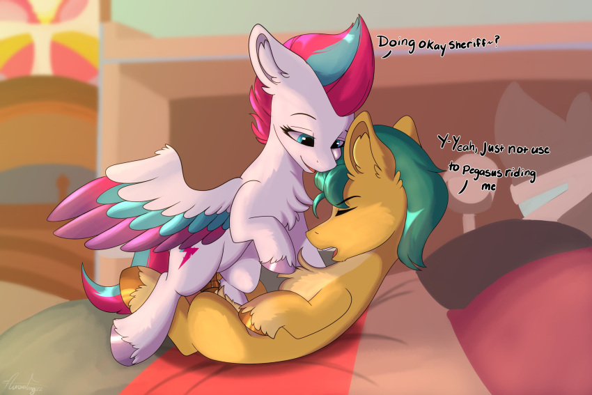 Rule 34 – animal genitalia animal penis aurorafang bed bedroom bedroom eyes blue body blue eyes blue feathers bodily fluids chest tuft closed eyes cowgirl position cum cum inside cutie mark dialogue digital media (artwork) earth pony english text equid equine equine penis eyelashes feathers female female on top female penetrated feral feral on feral feral penetrated feral penetrating feral penetrating feral fetlocks from front position fur furniture genital fluids genitals green hair hair half-closed eyes hasbro hi res hitch trailblazer (mlp) hooves horse inner ear fluff male male/female male penetrating male penetrating female mammal medial ring mlp g5 multicolored body multicolored feathers multicolored wings my little pony narrowed eyes on bottom on top open mouth pegasus penetration penis pink hair pink tail pony pubes purple body purple feathers seductive sex smile spread wings text tuft vaginal penetration vaginal penetration white body white feathers white fur wings yellow body yellow fur zipp storm (mlp) | 6790539