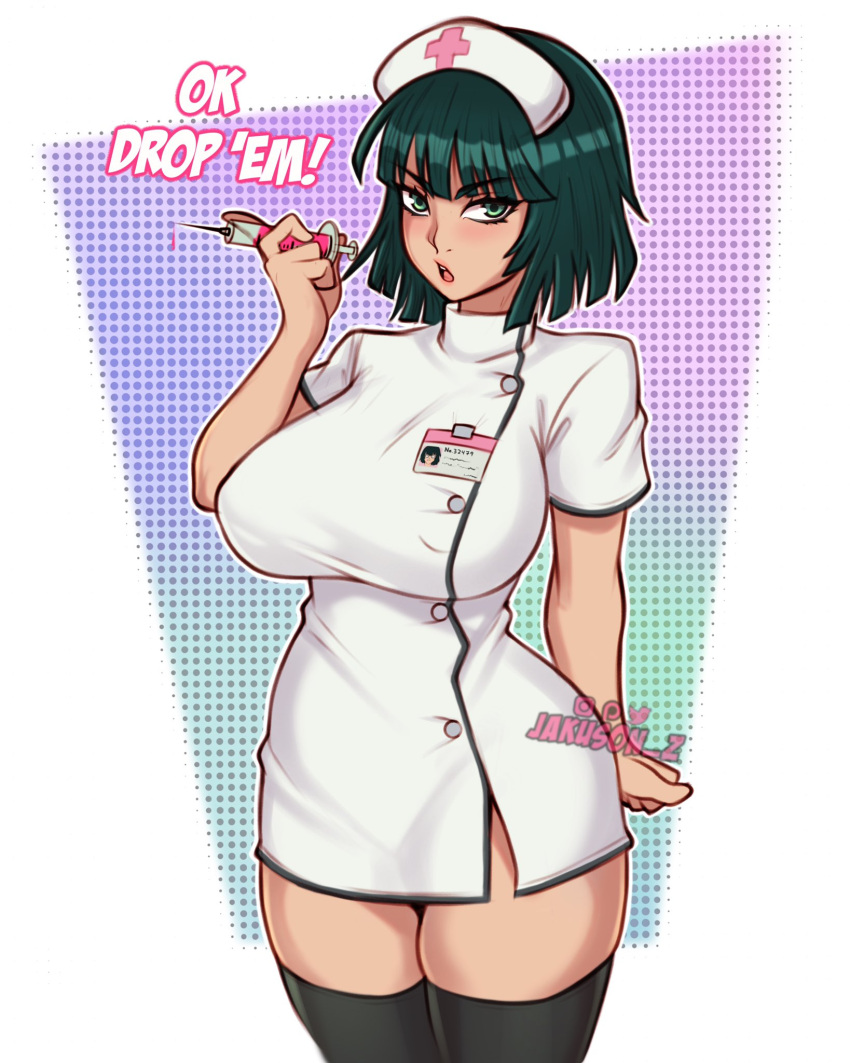Rule 34 – 1girls bangs blush bob cut clothed clothing curvaceous curvy curvy body curvy female curvy figure dark green hair dialogue english text eye contact eyelashes female female focus female only fringe front view fubuki (one-punch man) green eyes green hair high boots highres hips hourglass figure jakuson z light-skinned female light skin lips lipstick looking at viewer medium hair midriff miniskirt multiple tentacles needle nurse nurse uniform one-punch man open mouth short hair short skirt skirt slim slim waist solo solo female solo focus standing stockings thick thick thighs thigh squish thighs thin waist tight clothing voluptuous waist wide hips | 6491423