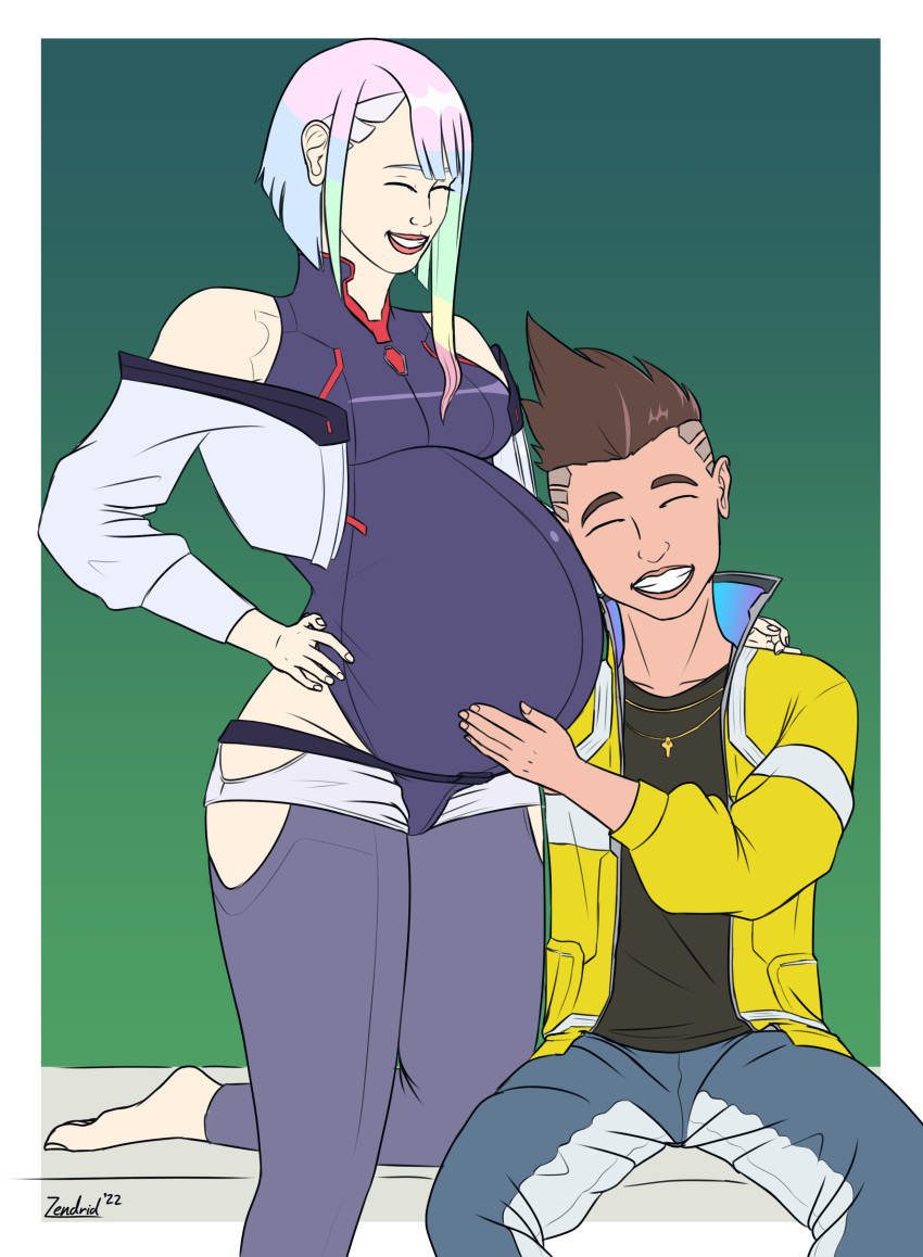 Rule 34 – alternate ending barefoot canon couple cd projekt red cyberpunk: edgerunners cyberpunk 2077 david martinez (edgerunners) feet female female focus good end light-skinned female lucy (edgerunners) lucyna kushinada netflix pregnancy pregnant pregnant belly pregnant female studio trigger wholesome zendrid | 6794343