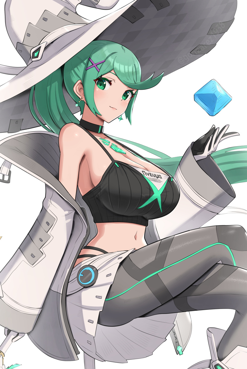 Rule 34 – 1girls breasts cleavage core crystal crossed legs female gonzarez green eyes green hair hat hi res hips huge breasts large breasts large hat light-skinned female light skin long hair long ponytail looking at viewer nintendo pneuma ponytail skirt slim waist smile thick thighs thighs tights wide hips witch hat xenoblade (series) xenoblade chronicles 2 | 6854542