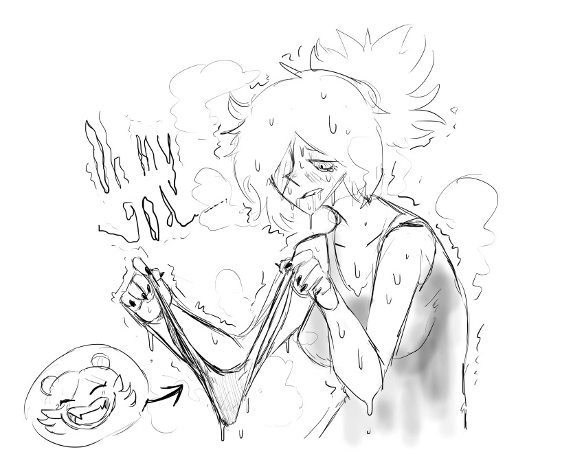 Rule 34 – 1girls 2022 bodily fluids breasts dahlia (visyl221) down bad drooling english text female female focus hair covering eye hair covering one eye looking at another medium breasts motion lines panties ponytail shaking smile solo solo focus sweat sweatdrop sweating sweating profusely sweaty sweaty body sweaty clothes text tremble lines tremble spikes trembling tzimisce vampire vera (yobaba) wet clothes yobaba yuri | 6224327