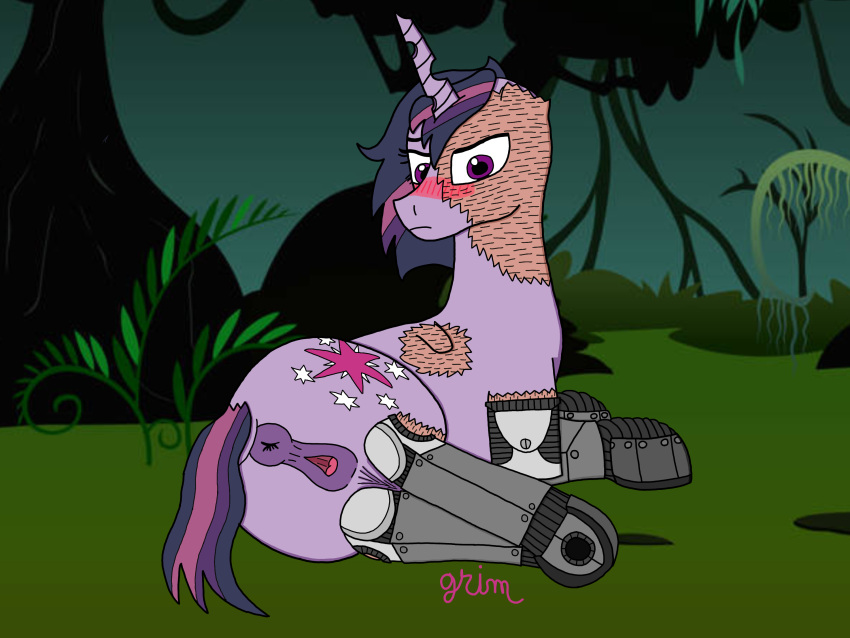 Rule 34 – cybernetic leg cybernetic limb cybernetics datcreepyfillyfooler equid equine female feral friendship is magic genitals hasbro hi res horse machine mammal my little pony nightmare fuel pony prosthetic prosthetic leg prosthetic limb pussy scar solo twilight sparkle (mlp) | 6708522