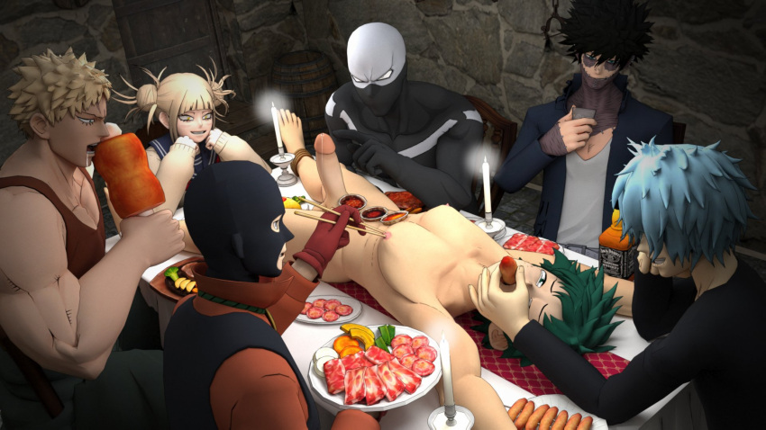Rule 34 – 3d atsuhiro sako being watched captured completely nude dabi eating feeding filthx food food on body himiko toga izuku midoriya jin bubaigawara male male only mr. compress multiple males muscular (my hero academia) my hero academia on table penis pinching nipples precum prisoner restrained shigaraki tomura tagme tied up tomura shigaraki touya todoroki twice villain yaoi | 6758659