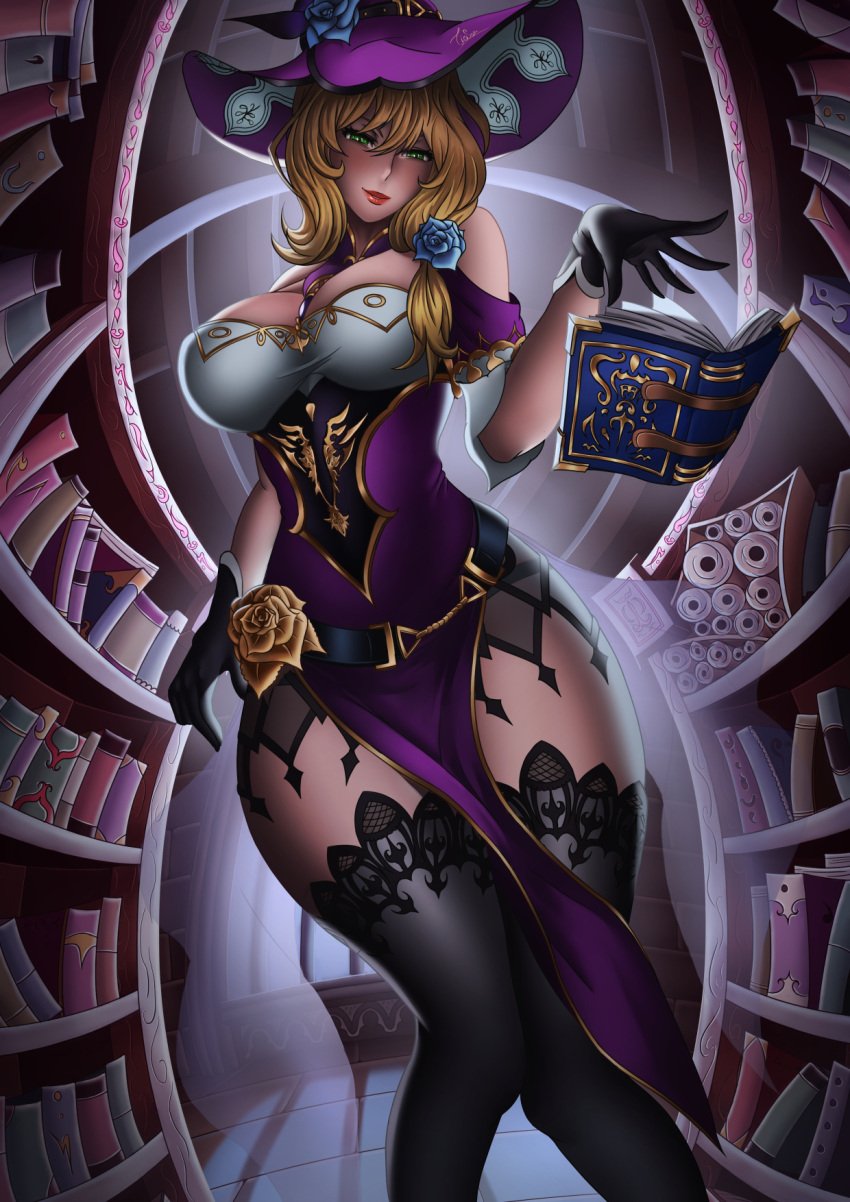 Rule 34 – 1girls alternate version available armwear big breasts book bottomwear breasts brown hair clothing female female only flower flower in hair genshin impact green eyes hair hair ornament hat headwear huge breasts leggings legwear lips lisa (genshin impact) looking at viewer mature mature female mature woman solo solo female thick lips thick thighs thighhighs thighs tiosam topwear witch witch hat | 6793503