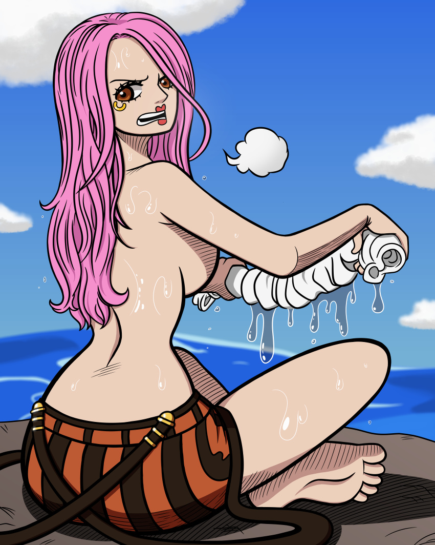 Rule 34 – anti eyebrow arms up back brown eyes clouds feet grabbing horizon hotpants jewelry bonney lipstick looking at viewer looking back low cut top ocean one piece open mouth piercing pink hair pirate ring sideboob sitting sky supernova suspenders tank top thighs topless topless female water water drop wet wet clothes wet skin white shirt wringing clothes | 6785105