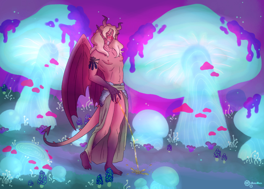 Rule 34 – bearded mimosa biting lip blonde hair clothed demon demon boy demon horns demon humanoid demon tail demon wings ftm ftm only hazy high incubus lipbite magic mushrooms original original artwork original character original characters outdoors peeing peeing on floor peeing on ground peeing outside pink skin piss kink pissing on floor public public indecency sex spores spores succubus succubus (male) succubus tail trans male trans man urinating urination urine watersports | 6584004