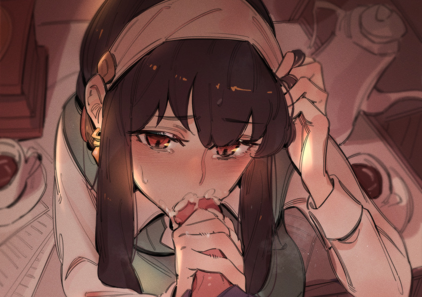 Rule 34 – 1boy 1girls black hair clothed clothing cum cum in mouth fellatio female gsusart hi res looking at viewer office lady oral oral sex penis pov spy x family uncensored yor briar yor forger | 6772801