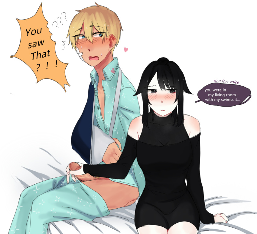 Rule 34 – 1boy 1girl arm cast asian aso rito ayano aishi black eyes black hair blonde hair blue eyes blush broken arm handjob japanese koumi-senpai pale-skinned female penis sex tan skinned male teenager yandere yandere simulator yanderesim yansim | 6066801