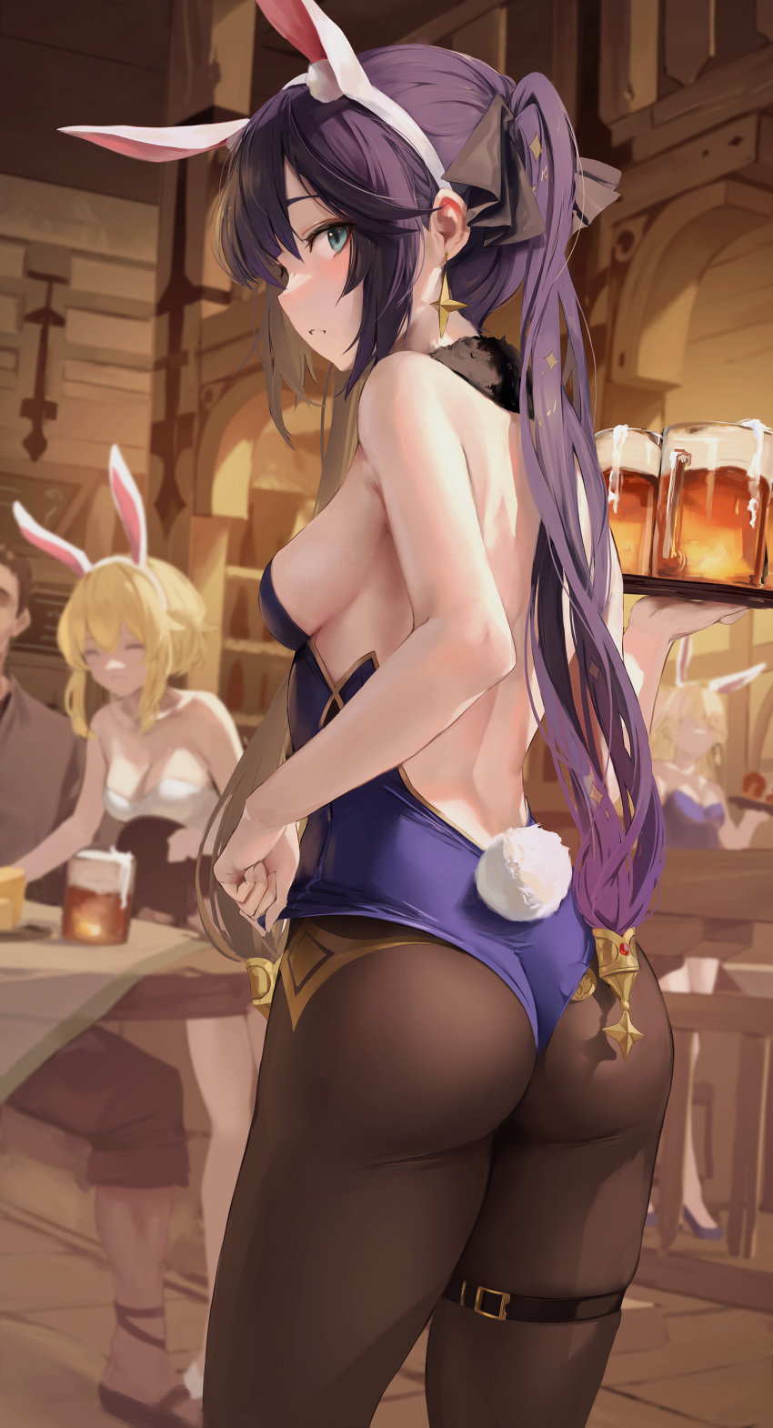Rule 34 – 1boy 2girls aether (genshin impact) alcohol animal ears ass ass focus back bar bare arms bare back bare shoulders beer blue eyes breasts bunny ears bunny girl bunny tail bunnysuit coin fake animal ears fake tail from behind genshin impact highleg highleg leotard hiki niito indoors leotard lumine (genshin impact) mona (genshin impact) money multiple girls pantyhose playboy bunny purple hair sideboob small breasts solo focus tavern thigh strap thighs twintails waitress | 6761735