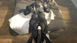 Rule 34 – ass back bed big ass big feet black body black skin cute feet feet feet grab foot play footjob looking at viewer looking back male/male male only marvel penis rayhuma spider-man (series) venom venom (marvel) | 6610069