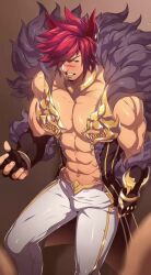Rule 34 – 1boy abs amber eyes animated bara cum cum on chest cum on self cum on upper body cumshot erect nipples erection fingerless gloves gay handjob with gloves holding penis league of legends male only masturbation muscular no sound orgasm from masturbation pants down pecs penis grab red hair scar across nose scar on face sett solo male tagme video yaoi | 5739268