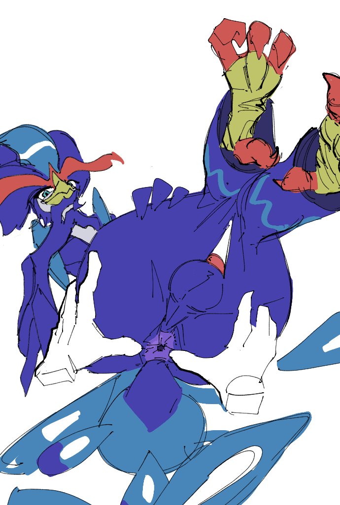 Rule 34 – anthro anus ass avian balls beak bird blue body blue eyes blue feathers disembodied hand erection feathers genitals legs up male nintendo penis pokemon presenting presenting anus quaquaval spread butt spreading talons video games yamabat | 7057287