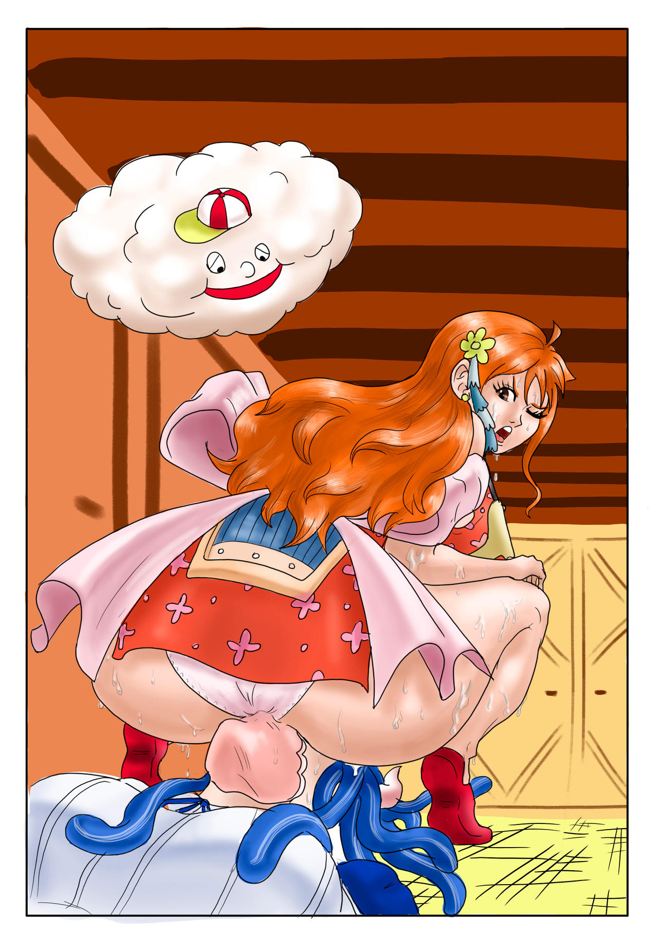 Rule 34 – 2girls avernaculo big ass big breasts blue hair clothed facesitting femdom long hair mask nami one piece orange hair panties sweat sweaty sweaty body sweaty butt ulti (one piece) yuri zeus (one piece) | 6919276