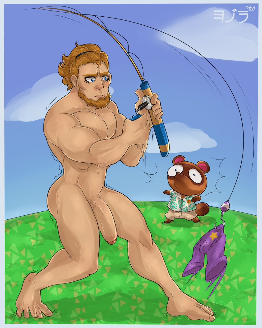 Rule 34 – 1animal 1boy 1human 1male animal crossing balls beard blonde blonde beard blonde eyebrows blonde hair blonde hair male blue eyes blue eyes male blue sky cloud clouds fishing hook fishing pole fishing rod gijinka grass gruff (animal crossing) khaki shorts khakis large penis male male focus male only muscular muscular male nintendo no pubic hair nude nude male penis rod source request tagme tom nook year request yozorac1 | 6794210