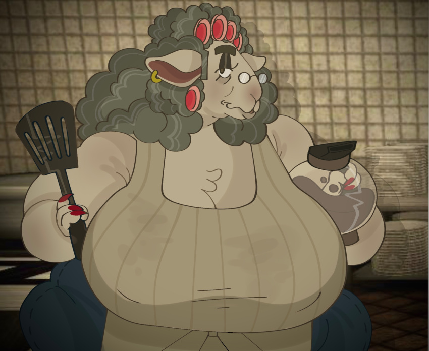 Rule 34 – apron beware the shadowcatcher big breasts coffee female gilf goat hair accessory maude (bts) overweight overweight female spatula zed technician games | 6987532