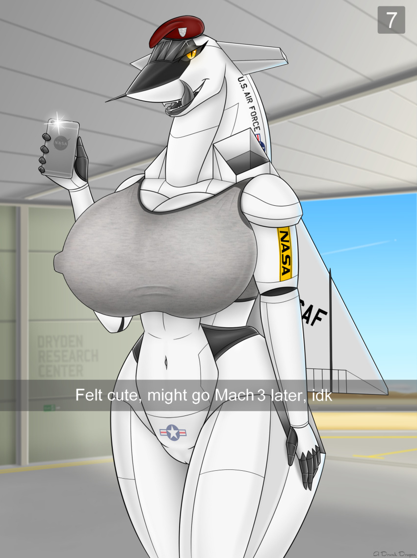 Rule 34 – 1girls 2019 a drunk dragon absurd res aeromorph aircraft airplane anthro beret big breasts blue sky bottomless bra breasts building clothed clothing cockpit desert detailed background english text female female only fingers hangar hat headgear headwear hi res huge breasts inside living aircraft living machine logo looking at viewer machine mountain navel nipple outline open mouth pandora kennedy phone pussy road sand sky snapchat solo standing teeth text thick thighs tongue tongue out topwear underwear voluptuous wide hips wings xb-70 valkyrie yellow eyes | 3568162