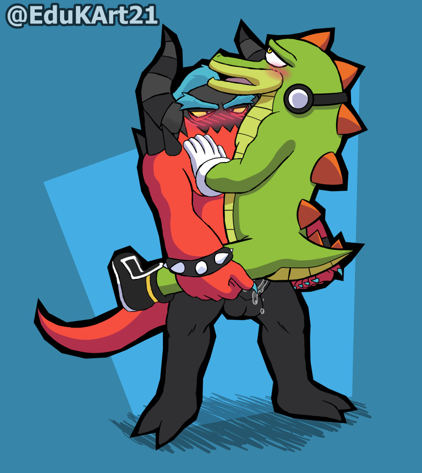 Rule 34 – 2 fingers 5 fingers absurd res anal anal sex anthro ass back spikes balls blue hair bracelet clawed feet clawed fingers clothing crocodile crocodilian crocodylid duo edukart21 eyelashes fangs fingers footwear genitals gloves green body hair half-closed eyes handwear headphones headphones around neck hi res horn jewelry leg grab legs up male male/male muscular narrowed eyes penetration penis purple eyes red body reptile scalie sega shoes sonic the hedgehog (series) spiked bracelet spikes spikes (anatomy) spread legs spreading the deadly six vector the crocodile yellow eyes zavok zeti | 6933441