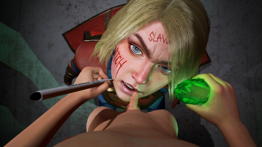 Rule 34 – 1boy 1girls 3d 3d (artwork) angry blonde hair blue eyes dc dc comics face writing femsub humiliated humiliation injustice 2 kara danvers kara zor-el kryptonian kryptonite maledom penis pov small penis supergirl writing writing on face yellowbea | 7030501