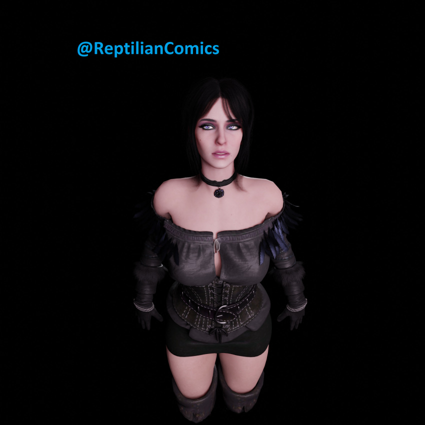 Rule 34 – 1girls 3d alternate costume alternate hairstyle black hair cd projekt red eyeshadow female goblin goth lipstick orc pale-skinned female pale skin petite purple eyes purple eyeshadow purple lipstick reptiliancomics seductive eyes seductive mouth slim sorceress the witcher (series) the witcher 3: wild hunt tied hair violet eyes yennefer | 6925691