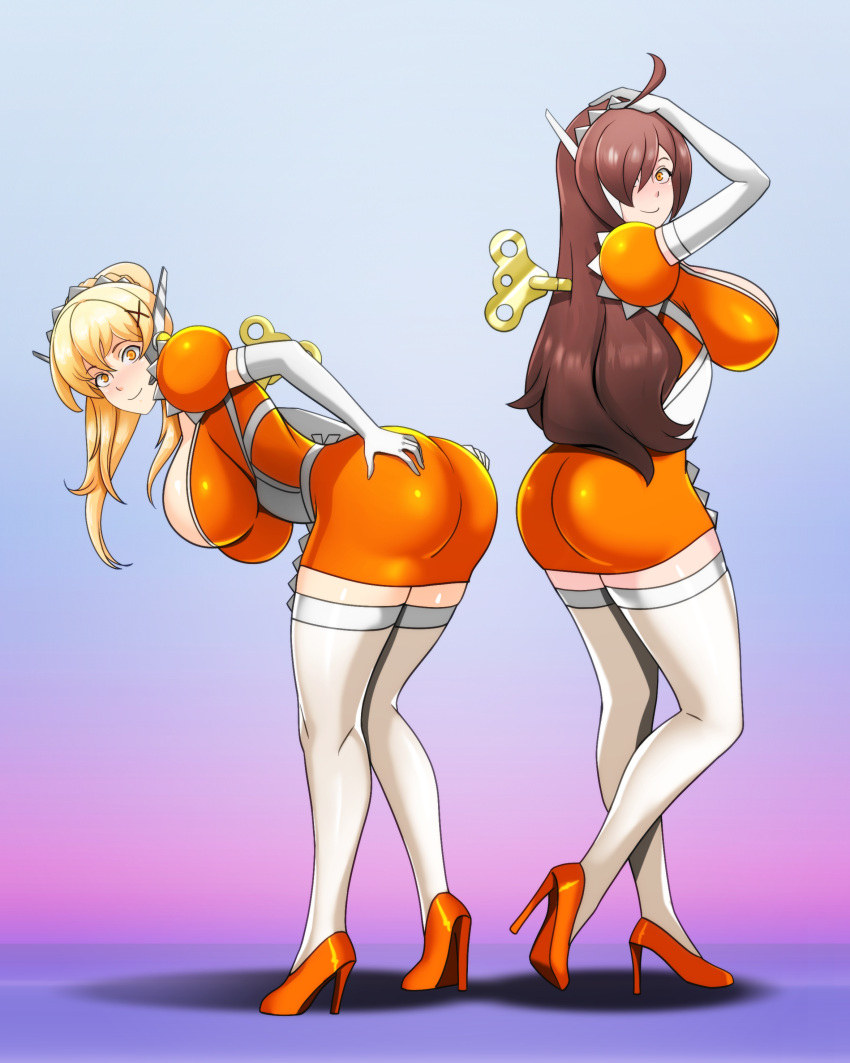 Rule 34 – 2girls absurdres ass ass expansion blonde hair brainwashing breasts brown hair darkness (konosuba) female only femsub hair covering one eye high heels huge breasts hypnosis kono subarashii sekai ni shukufuku wo! latex long hair looking at viewer maid male pov maledom mind control multiple girls multiple subs opera gloves orange eyes ponytail pov pov dom shinzu031 tech control very long hair wind-up key wiz (konosuba) | 7016994