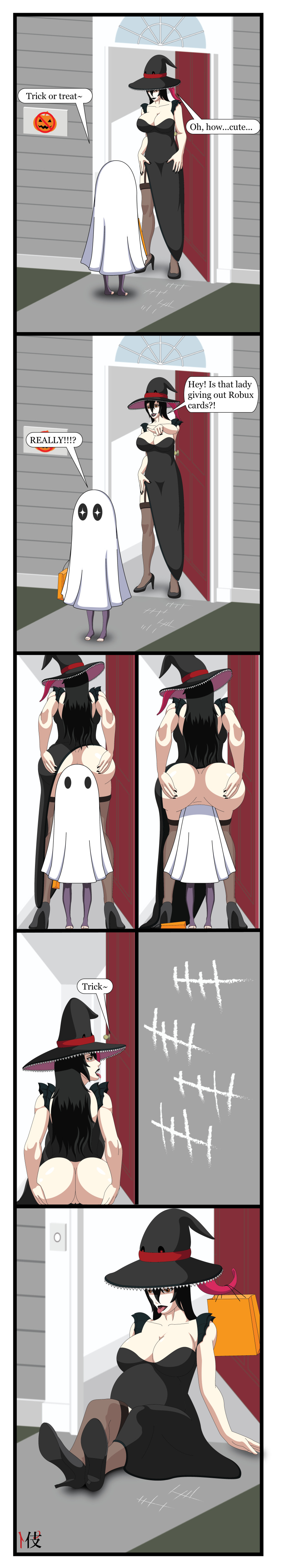Rule 34 – age difference anal vore black hair black lipstick costume dialogue english text halloween high heels implied digestion mimic hat orange eyes sequence shibekutaato (artist) size difference soft vore spread anus spread ass spreading ass tricked voka vorewitch vore vore belly vore comic vore sequence witch witch hat | 6953286