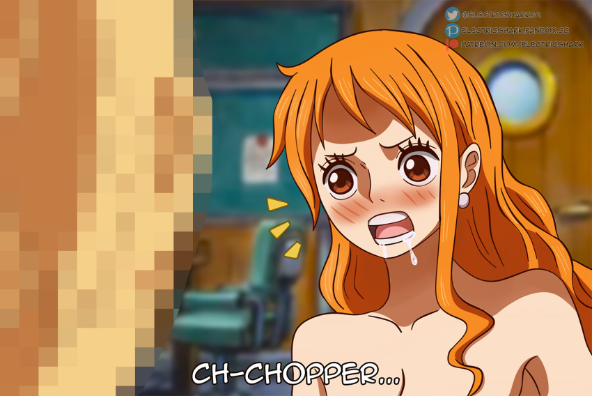 Rule 34 – 1girls blush electricshark long hair nami one piece open mouth orange eyes orange hair penis saliva tony tony chopper | 6927411