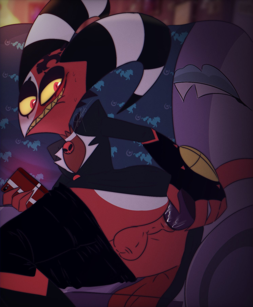 Rule 34 – 1boy 1male anal anal insertion anal sex anthro anthro only anthrofied anus anus peek armwear ass balls balls in panties balls under clothes blitzo (helluva boss) blush blushed bodily fluids clothed clothed sex clothes down clothes removed clothing demon demon boy demon tail dildo dildo in ass dildo insertion dildo penetration dildo under panties femboy gay half-closed eyes half-dressed helluva boss holding dildo holding phone horn horns horny kkcq20yk0db5mak long tail looking down male male focus male only male penetrated mammal on sofa panties aside panties down pants pants down penetration phone red ass red body red eyes red skin sharp teeth smile smiling sofa solo solo male sweat sweaty testicle testicles two tone body two tone skin vivienne medrano white body white skin yaoi | 5850857