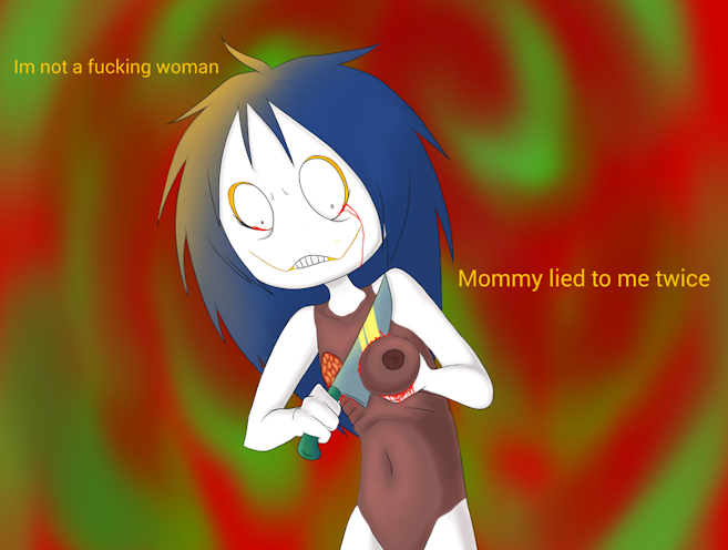 Rule 34 – blood breasts creepypasta crying gore guro jeff the killer sad trans transboy transman weirdcore | 6428600