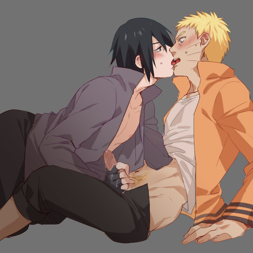 Rule 34 – 2boys black gloves black hair blonde hair blonde pubic hair blue eyes blush erection facial mark fingerless gloves french kiss gloves handjob jacket kissing looking at another male focus male pubic hair multiple boys naruto (series) nipples open clothes open shirt orange jacket penis pubic hair shinemoe sitting sweat uchiha sasuke uzumaki naruto whisker markings yaoi | 7071735