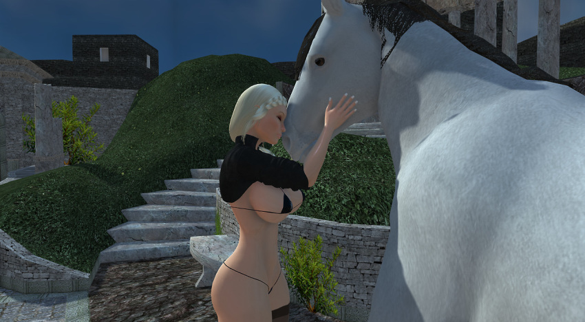 Rule 34 – blonde hair female horse horsecock tk17 turtle3dx | 7077441