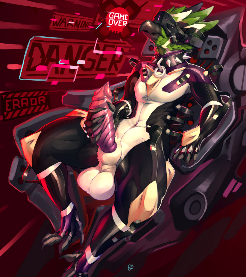 Rule 34 – 5 fingers absurd res ake anthro avian balls beak big balls big penis biped collar english text erection feathers fingers genitals green body green feathers hi res male masturbation penile penile masturbation penis solo spiked collar spikes text zerolativity | 7123135