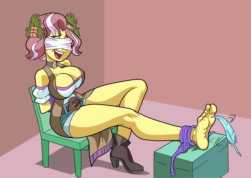 Rule 34 – 1girls arms behind back art-2u barefoot big breasts blindfold bondage breasts chair choker cleavage equestria girls feet feet tied female femsub fetish flower in hair foot fetish foot tickling friendship is magic hasbro hi res highres laugh laughing my little pony rope rope bondage solo solo female submissive thighs tickle torture tickling tickling feet vignette valencia | 5281352