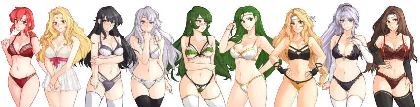 Rule 34 – 6+girls 9girls absurdres altena (fire emblem) alternate costume angry annand (fire emblem) ass visible through thighs ayra (fire emblem) bandana bangs bare shoulders bikini black bikini black bra black gloves black hair black panties blonde hair blush bra breasts bridal gauntlets brigid (fire emblem) brown eyes brown hair circlet cleavage clenched hand collarbone commentary request cowboy shot deirdre (fire emblem) edain (fire emblem) elbow gloves embarrassed erinys (fire emblem) ethlyn (fire emblem) female female only fingerless gloves fire emblem fire emblem: genealogy of the holy war fire emblem: thracia 776 gloves green eyes green hair green panties grey hair hand on hip hand on own chest hands on hips headband highres ishtar (fire emblem) jewelry large breasts light purple hair lingerie long hair looking at viewer looking to the side medium breasts medium hair midriff mother and daughter multiple girls navel nintendo own hands together panties ponytail purple eyes purple hair purple panties red bra red eyes red hair red panties see-through siblings simple background smile standing stomach swimsuit thighhighs thighs tridisart twins two-tone bikini underwear very long hair wavy hair white background white bra white negligee white panties yellow bikini yellow panties zettai ryouiki | 7084993