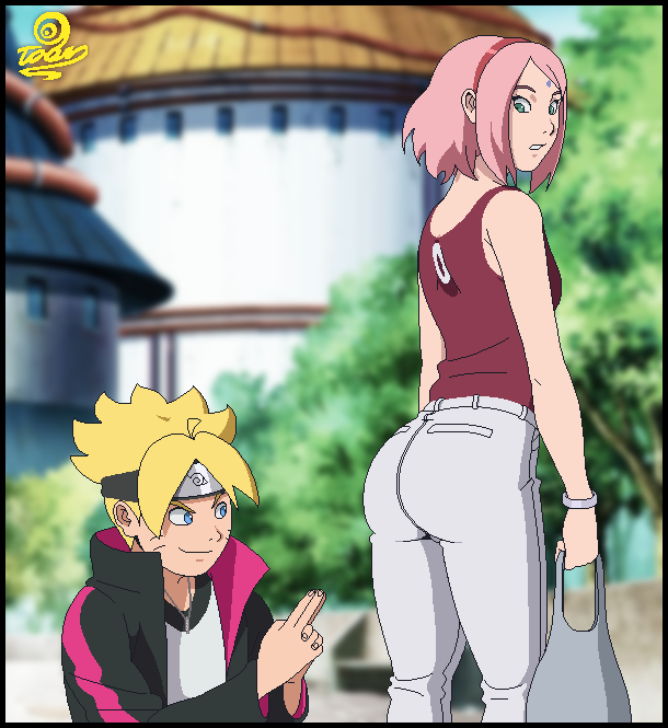 Rule 34 – 1boy1girl adult age difference ass bag bare shoulders blue eyes boruto: naruto next generations from behind green eyes hand sign holding object imminent anal imminent penetration jacket kancho looking at another looking at ass looking back male/female mature mature female milf naruto naruto (series) older female outdoors pants pervert pink hair prank round ass sakura haruno sexually suggestive shopping bag tank top teenager thousand years of death tight pants uzumaki boruto visualtoon yellow hair younger male | 7109895