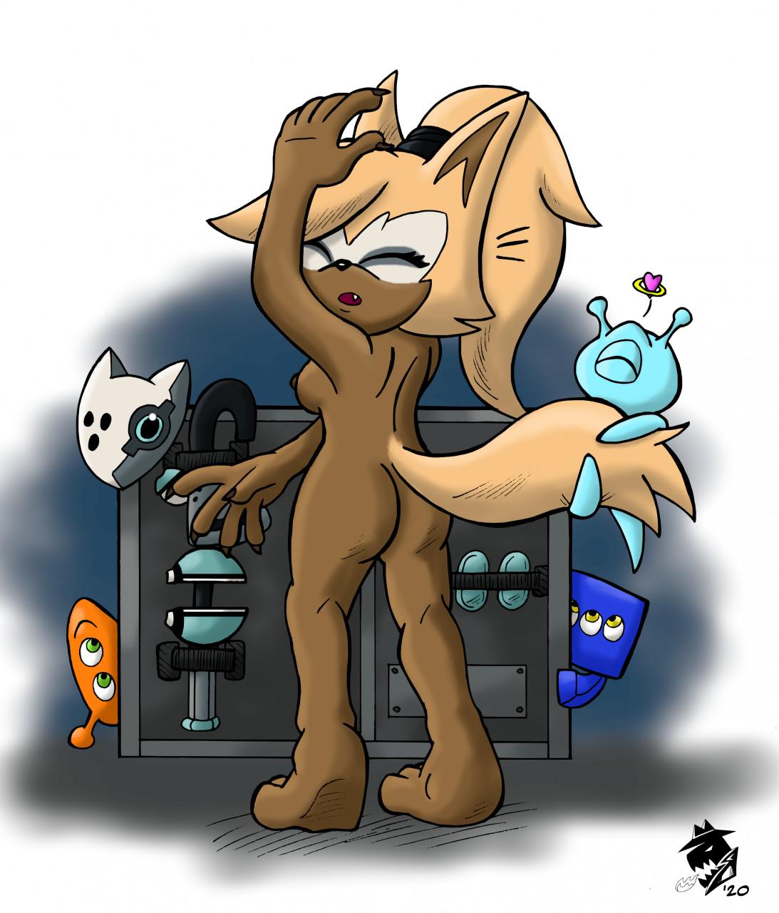 Rule 34 – blonde fur blonde hair blue wisp brown fur cyan wisp grabbing tail heart looking at another naked orange wisp sonic (series) sonic the hedgehog (series) surprised whisper the wolf wisp (sonic) | 7218123