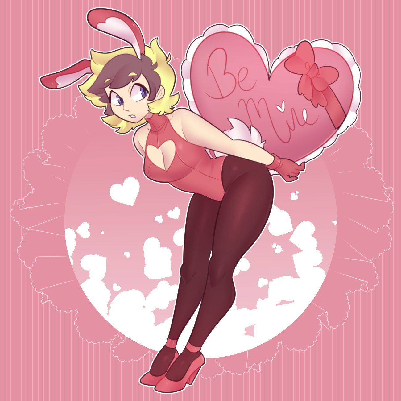 Rule 34 – 1girls 2019 blonde hair boob window brown eyes brown hair bunny ears bunny girl bunny tail bunnysuit color curvy digital drawing (artwork) digital media (artwork) female female only high heels human leaning forward light skin oc original original character short hair vongulli vontecristo ych ych result | 7226222