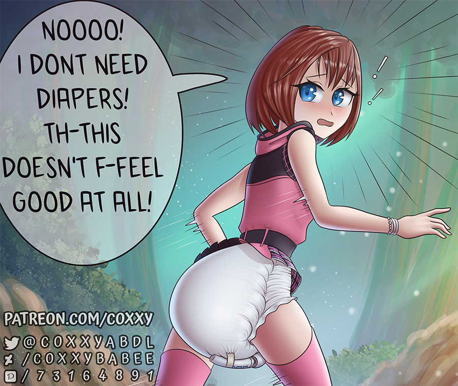 Rule 34 – abdl blue eyes coxxy diaper diaper under skirt embarrassed kairi kingdom hearts red hair running away upskirt vibrator on diaper | 6483550