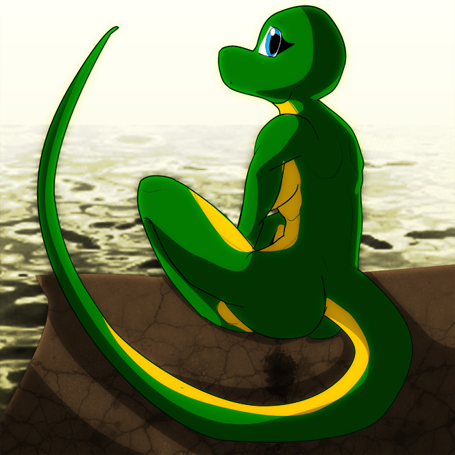 Rule 34 – anthro ass bent legs blue eyes breasts casual nudity female green body green scales green skin justathereptile lizard looking at viewer looking back looking back at viewer monitor lizard non-mammal breasts nude nude anthro nude female outside public public nudity reptile scales scalie sitting sitting on ground solo tail veega (justathereptile) water yellow body yellow scales yellow skin | 7265245